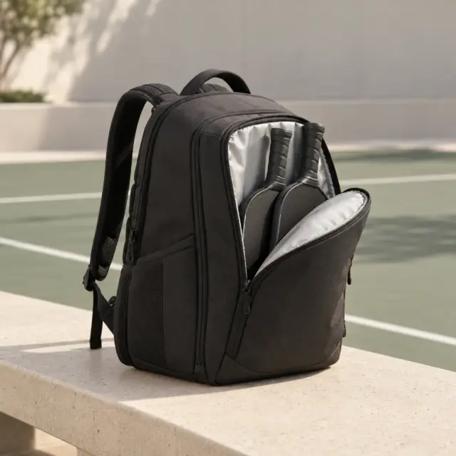 CRBN Pro Team Backpack with paddles in the thermal sleeve